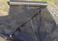 Garden Weed Membrane For Strawberry , Black / White Weed Control Mesh