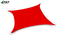 중국 옥외 닫집 안뜰을 위한 방수 폴리에스테 빨간색 장방형 일요일 그늘 돛 회사