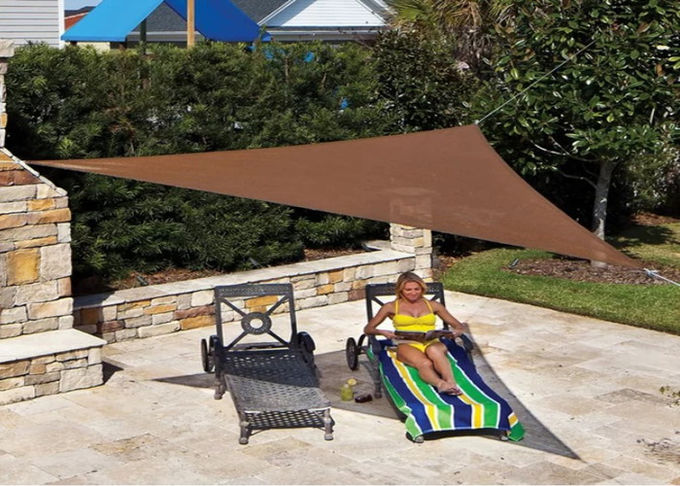 삼각형은 유효한 수영풀 100% 버진 HDPE를 위한 정원 그늘 돛을 차광합니다
